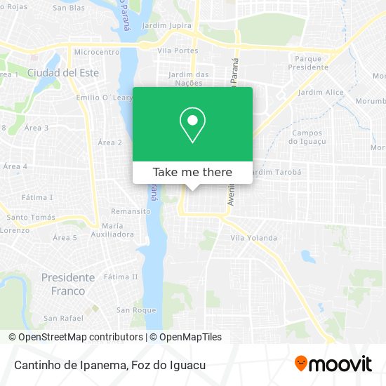 Cantinho de Ipanema map