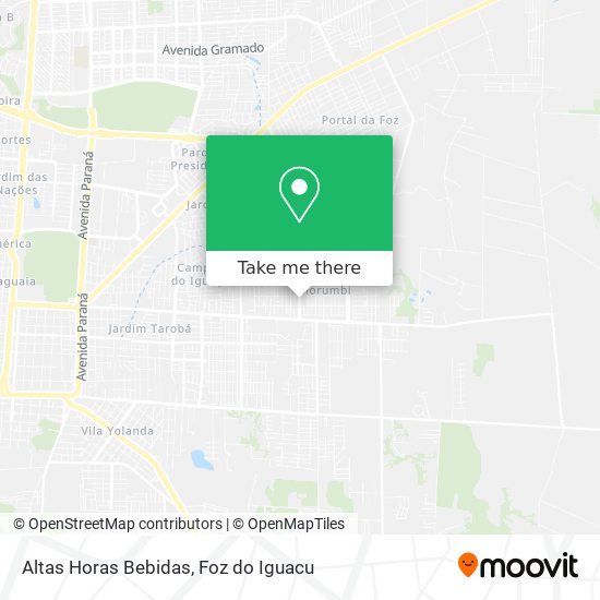 Altas Horas Bebidas map