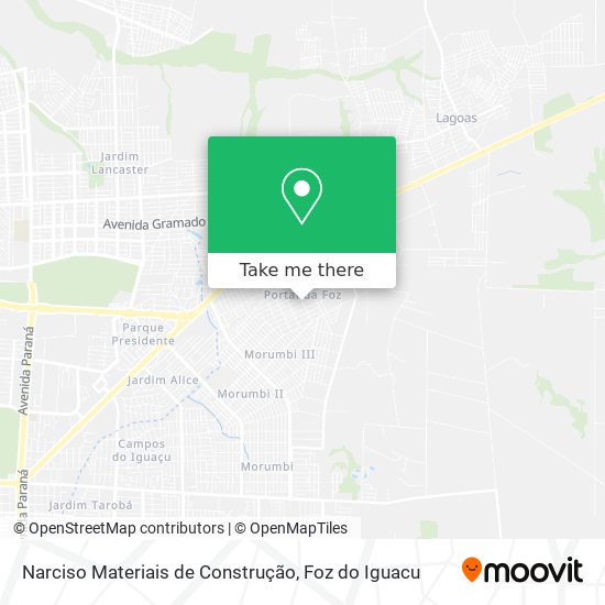 Narciso Materiais de Construção map