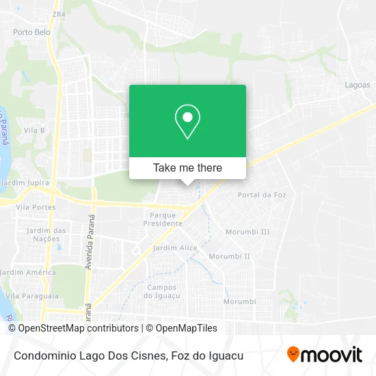 Condominio Lago Dos Cisnes map