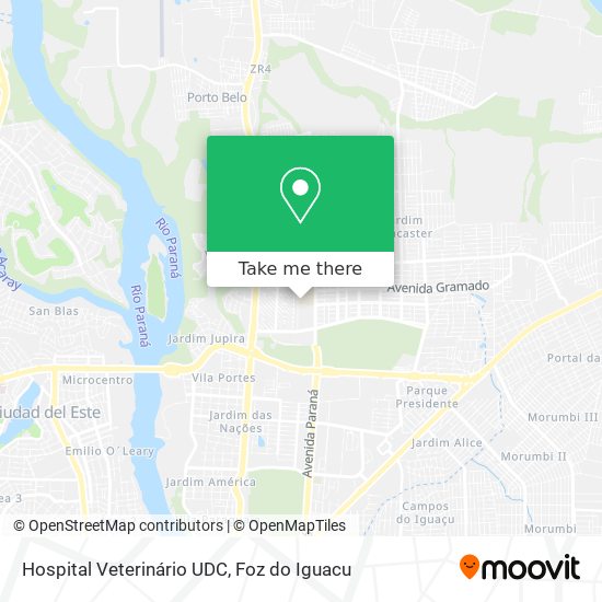 Mapa Hospital Veterinário UDC