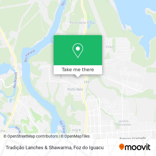 Tradição Lanches & Shawarma map
