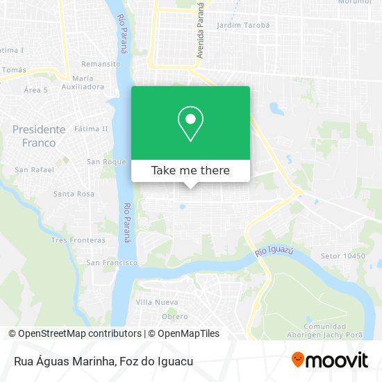 Rua Águas Marinha map