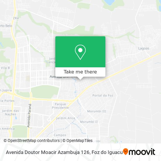Avenida Doutor Moacir Azambuja 126 map