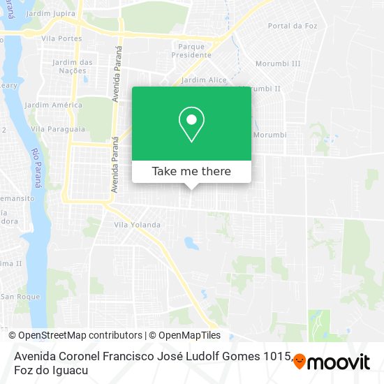 Mapa Avenida Coronel Francisco José Ludolf Gomes 1015