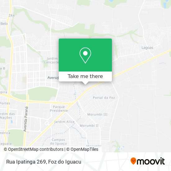 Mapa Rua Ipatinga 269