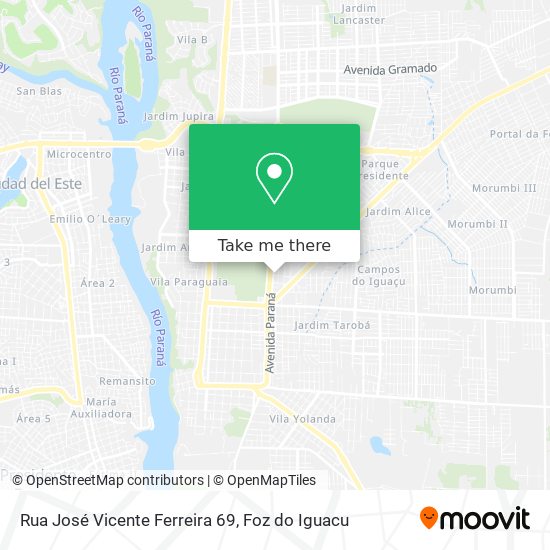 Rua José Vicente Ferreira 69 map