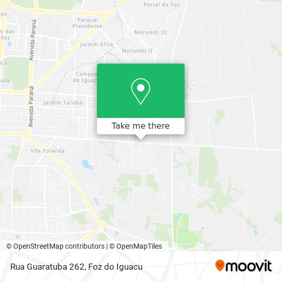 Rua Guaratuba 262 map