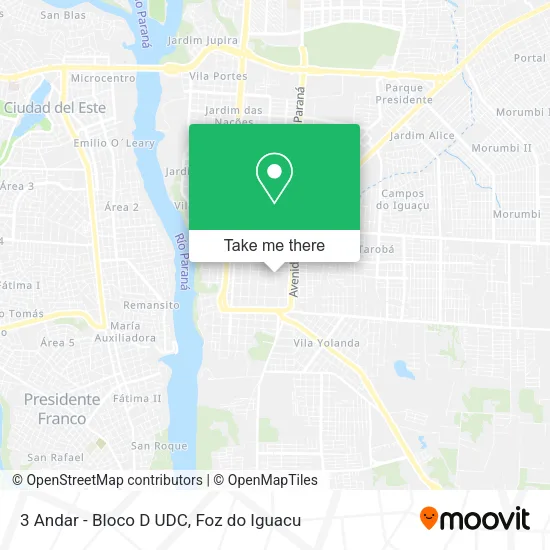 3 Andar - Bloco D UDC map