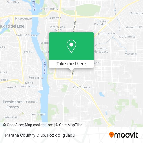 Parana Country Club map