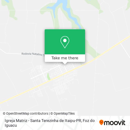 Igreja Matriz - Santa Terezinha de Itaipu-PR map