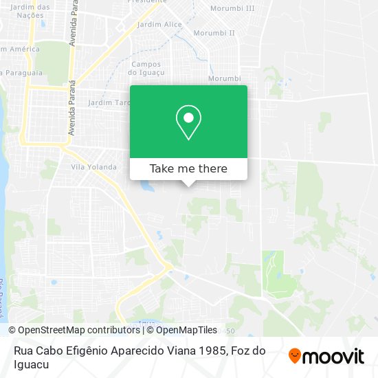 Rua Cabo Efigênio Aparecido Viana 1985 map