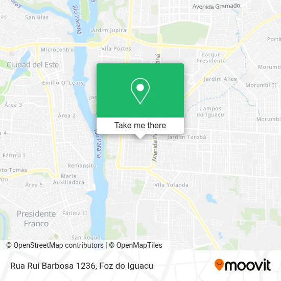 Rua Rui Barbosa 1236 map