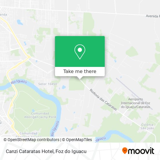 Canzi Cataratas Hotel map