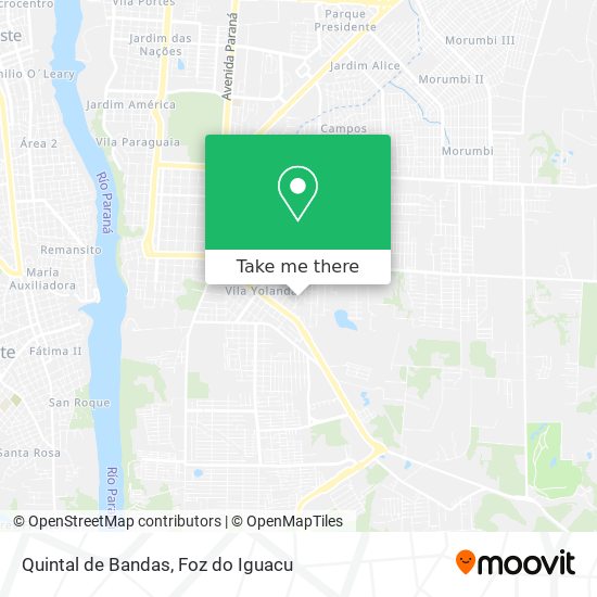 Quintal de Bandas map