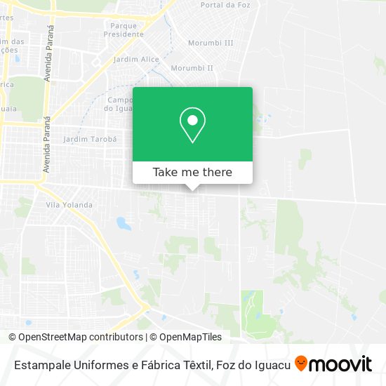 Estampale Uniformes e Fábrica Têxtil map