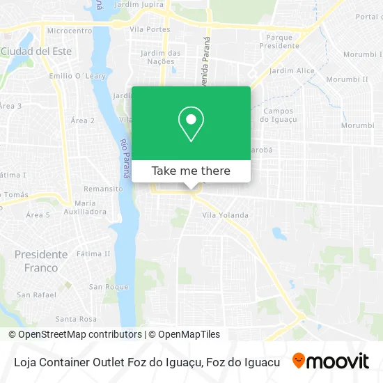 Loja Container Outlet Foz do Iguaçu map