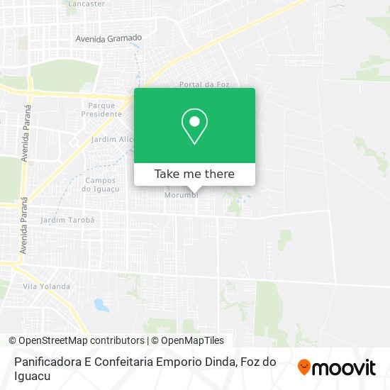 Panificadora E Confeitaria Emporio Dinda map