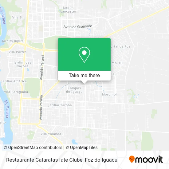 Restaurante Cataratas Iate Clube map