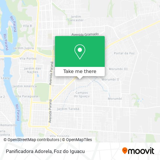 Panificadora Adorela map