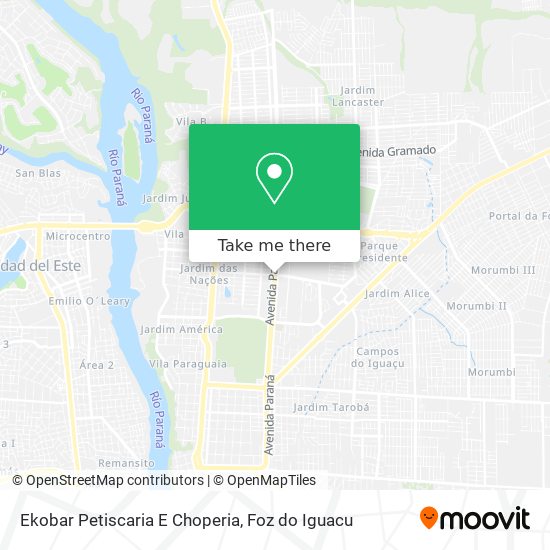 Ekobar Petiscaria E Choperia map