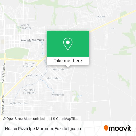 Nossa Pizza Ipe Morumbi map