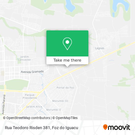 Rua Teodoro Risden 381 map