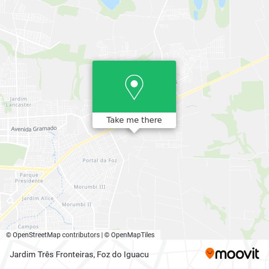 Jardim Três Fronteiras map