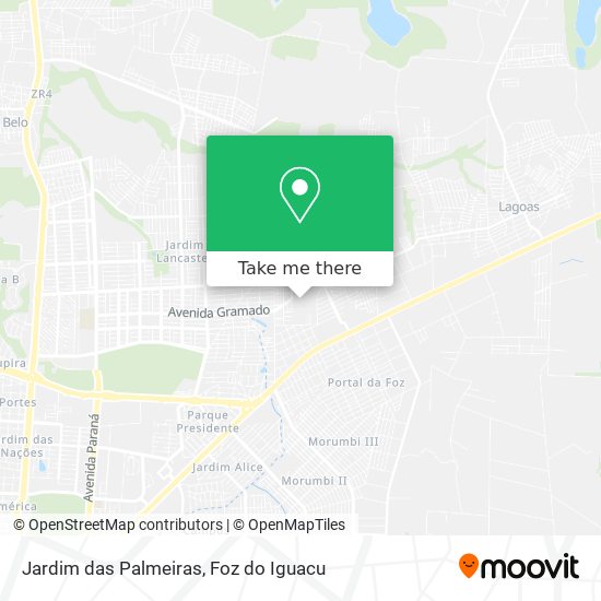 Jardim das Palmeiras map