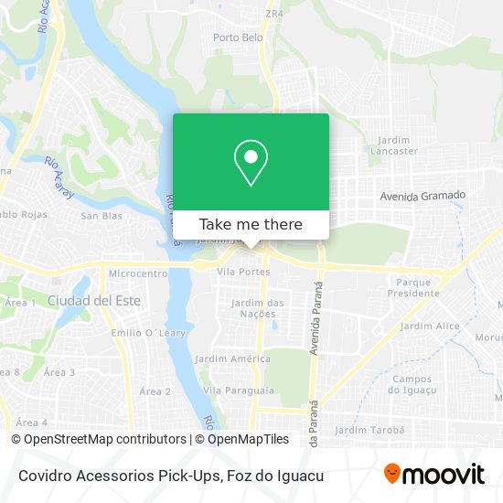 Covidro Acessorios Pick-Ups map