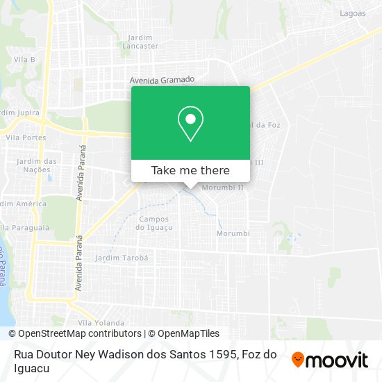 Rua Doutor Ney Wadison dos Santos 1595 map