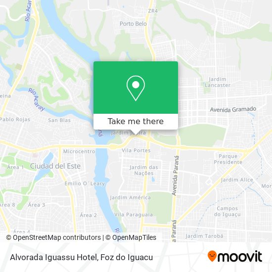 Alvorada Iguassu Hotel map
