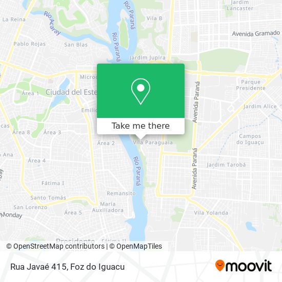 Rua Javaé 415 map