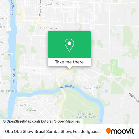Oba Oba Show Brasil Samba Show map