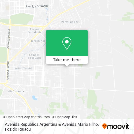 Avenida República Argentina & Avenida Mario Filho map