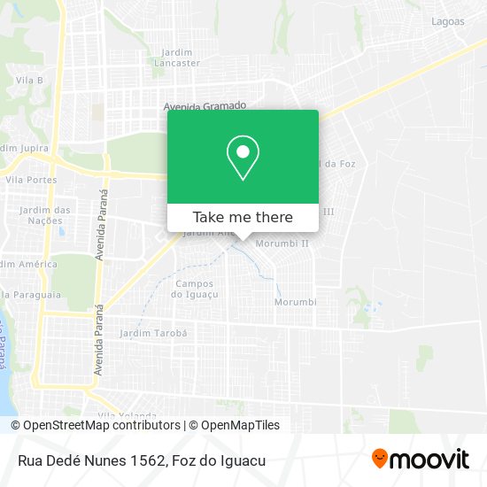 Rua Dedé Nunes 1562 map