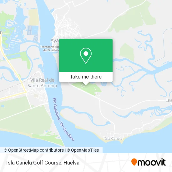 Isla Canela Golf Course map