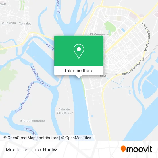 Muelle Del Tinto map