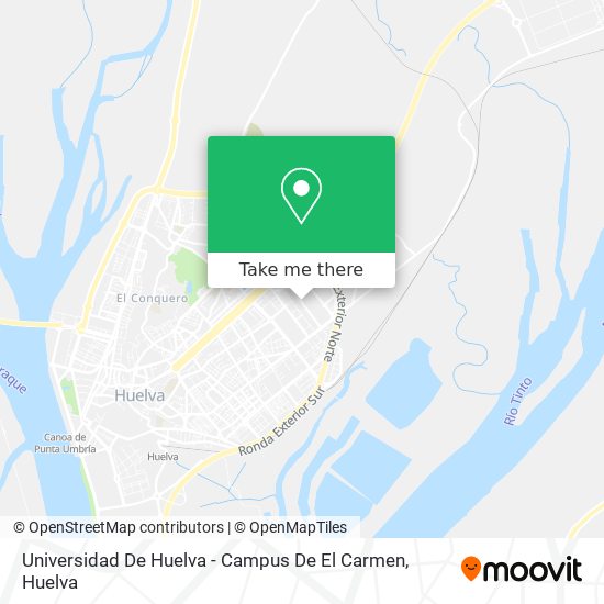 Universidad De Huelva - Campus De El Carmen map