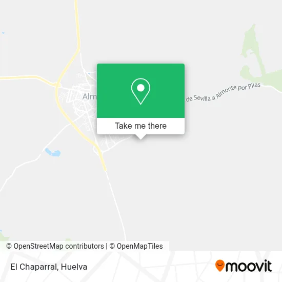 El Chaparral map