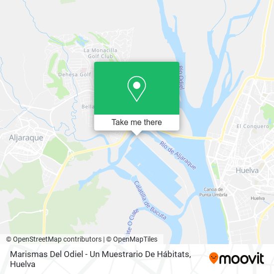 Marismas Del Odiel - Un Muestrario De Hábitats map