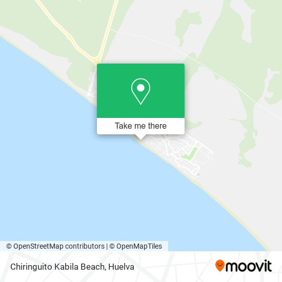 Chiringuito Kabila Beach map