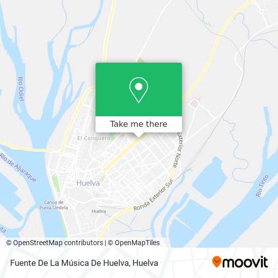 mapa Fuente De La Música De Huelva