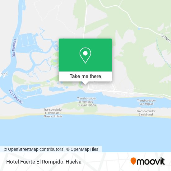 Hotel Fuerte El Rompido map