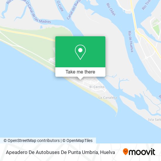 mapa Apeadero De Autobuses De Punta Umbría