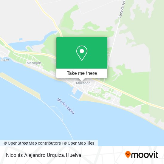 Nicolás Alejandro Urquiza map