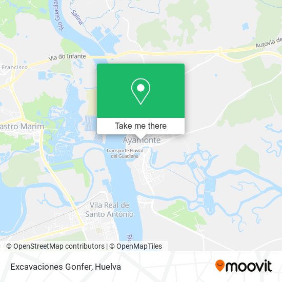 Excavaciones Gonfer map