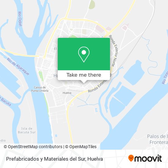 Prefabricados y Materiales del Sur map