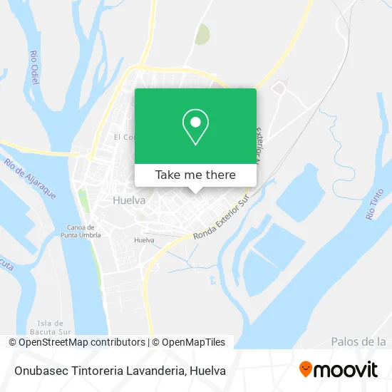 Onubasec Tintoreria Lavanderia map