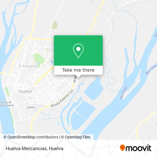 Huelva-Mercancias map